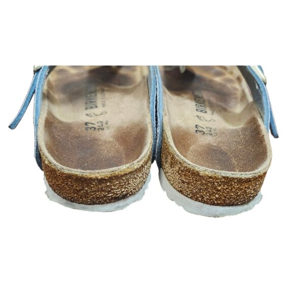 Birkenstock Gizeh REGULAR Sandals PYTHON upper Leather insole Thong/Toe Size 37 - Picture 8 of 12